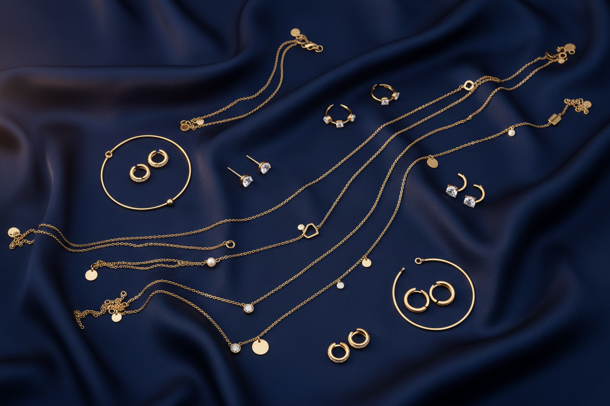 Navy blue jewelry