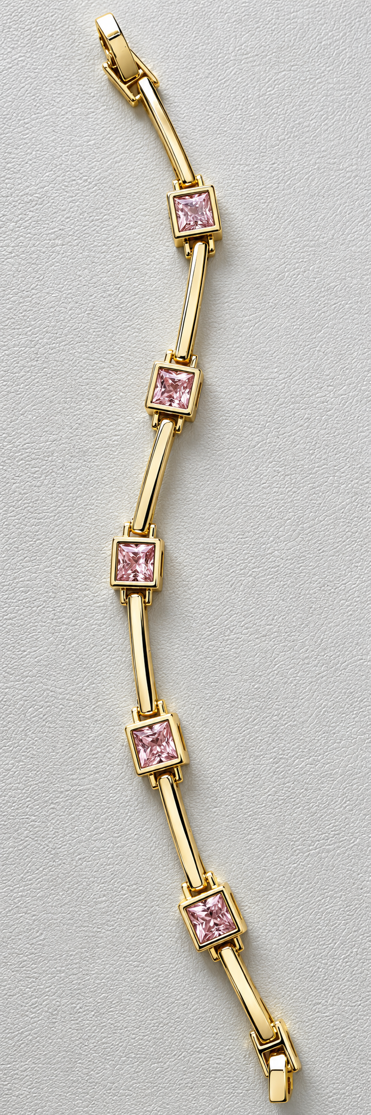 Pink Crystal Station Bracelet – Closing Sale