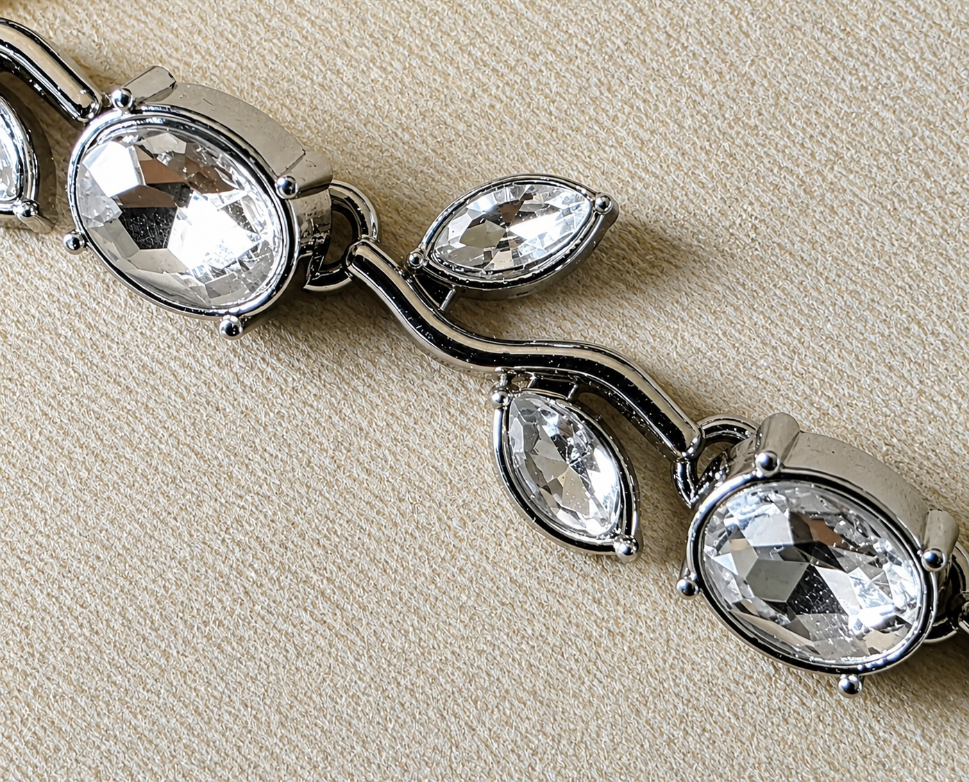 White Crystal Vine Bracelet