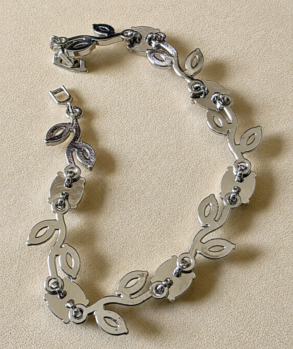White Crystal Vine Bracelet