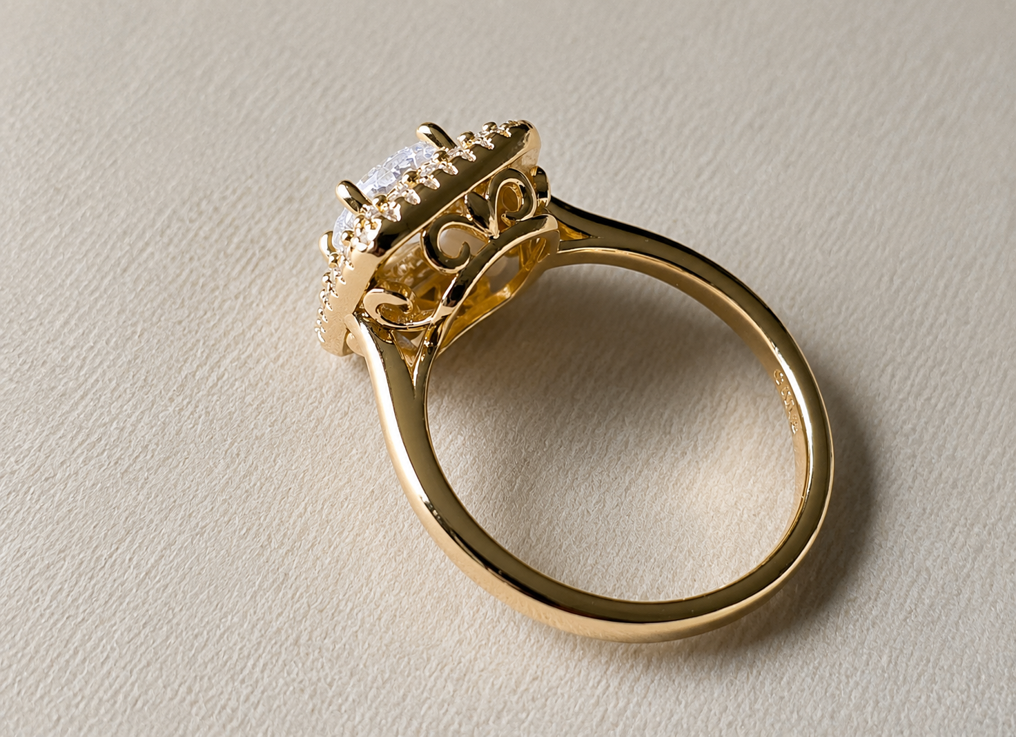 The Double Halo Legacy Ring — Size 8