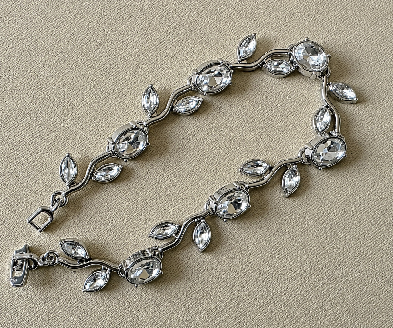 White Crystal Vine Bracelet