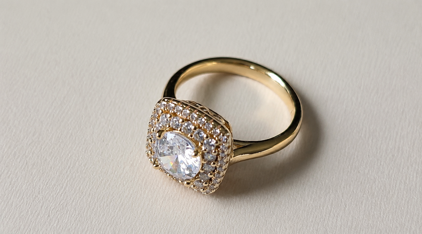 The Double Halo Legacy Ring — Size 7