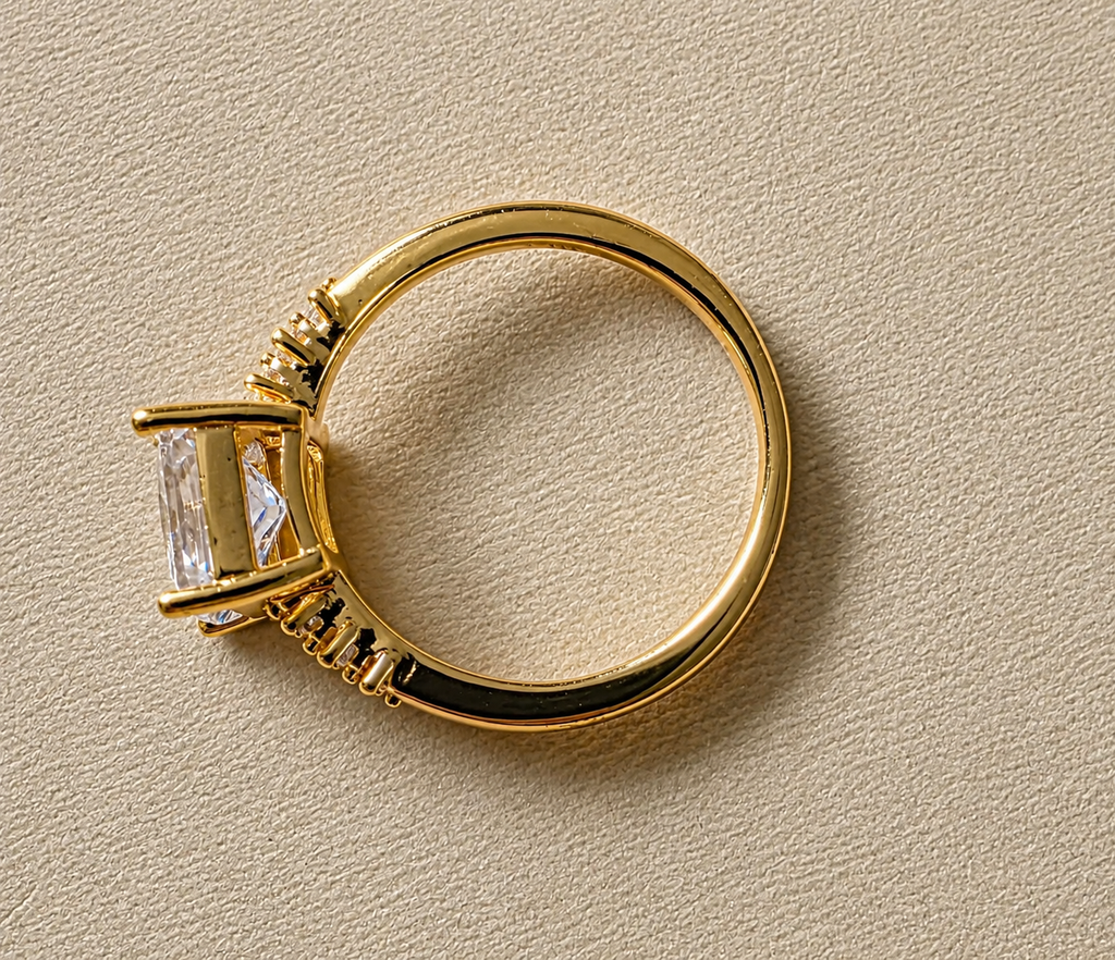 Radiant Cushion-Cut Solitaire Ring Size 7