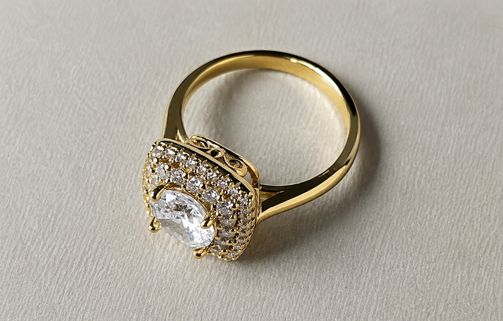 The Double Halo Legacy Ring — Size 7