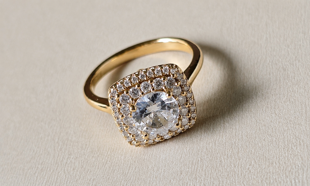 The Double Halo Legacy Ring — Size 8