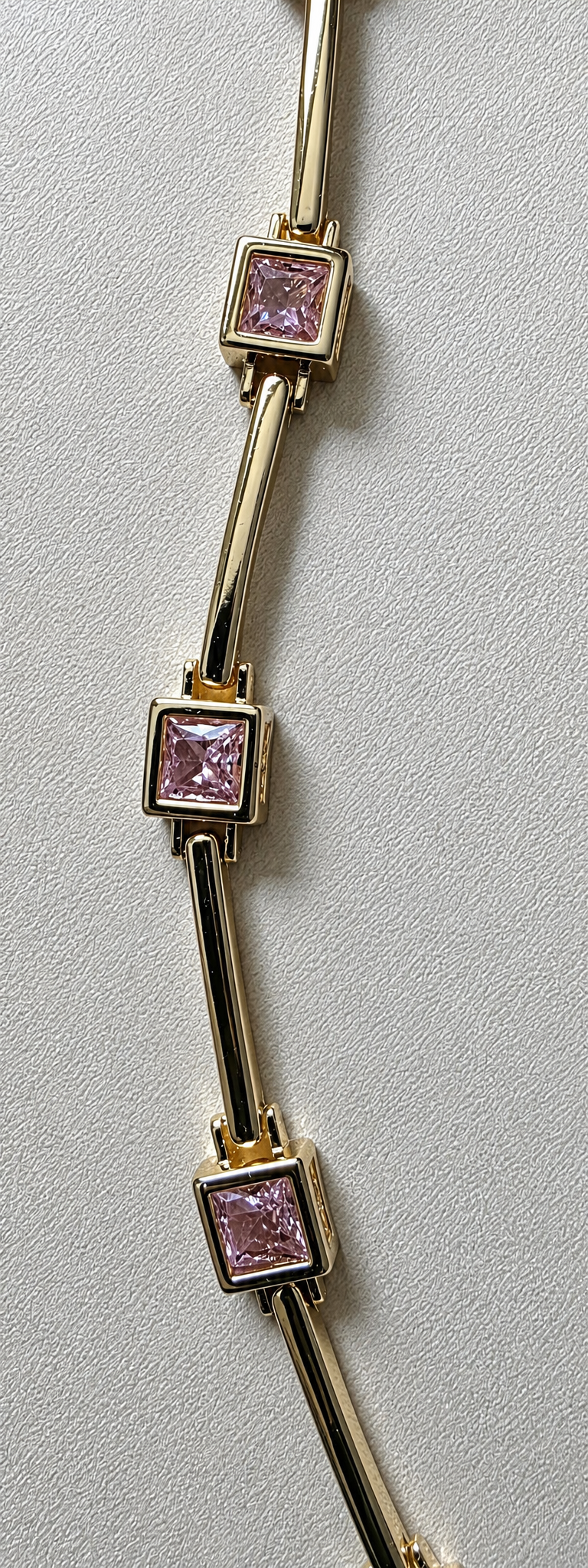 Pink Crystal Station Bracelet – Closing Sale