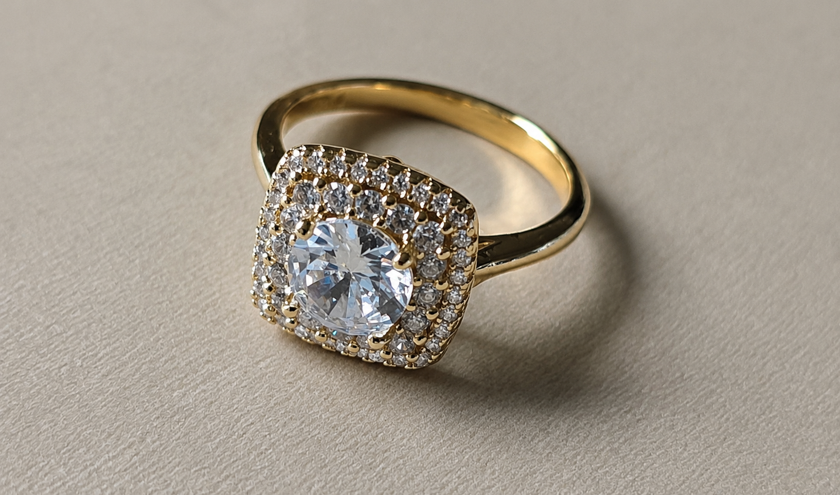 The Double Halo Legacy Ring — Size 8