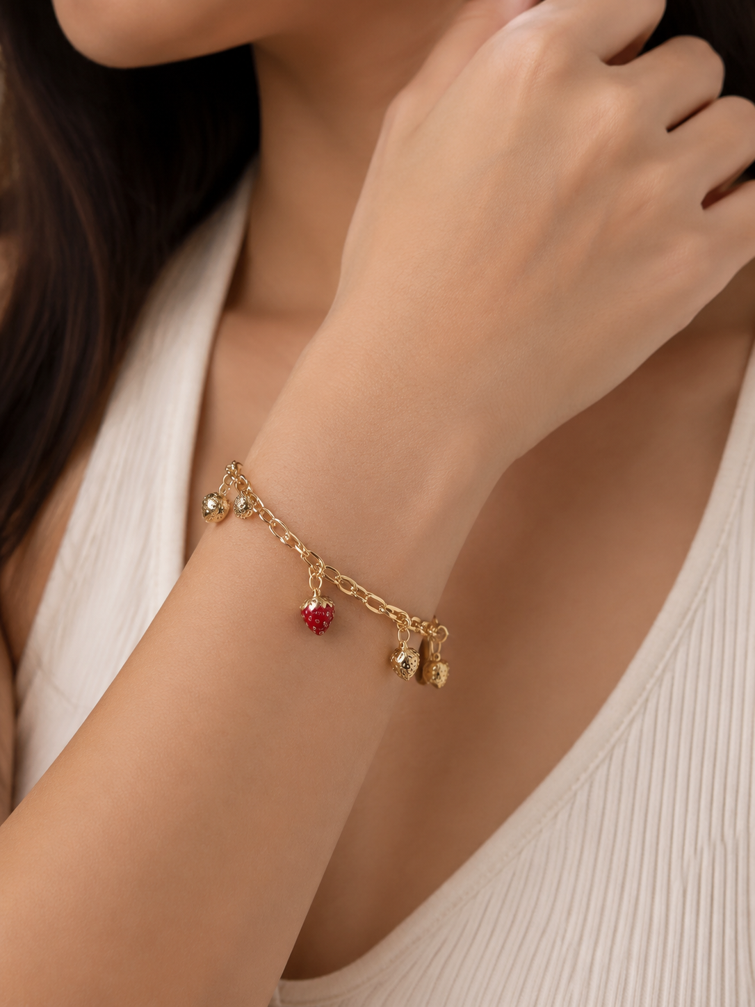 Strawberry Fields Trinket Bracelet