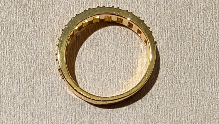 Golden Cage Band Ring Size 7