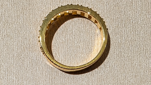 Golden Cage Band Ring Size 7