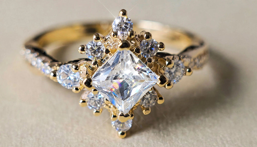 Snowflake Halo CEO Ring Size 7