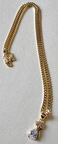Layered Crystal Pendant Necklace Set