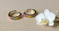 Rainbow Huggie CEO Earrings