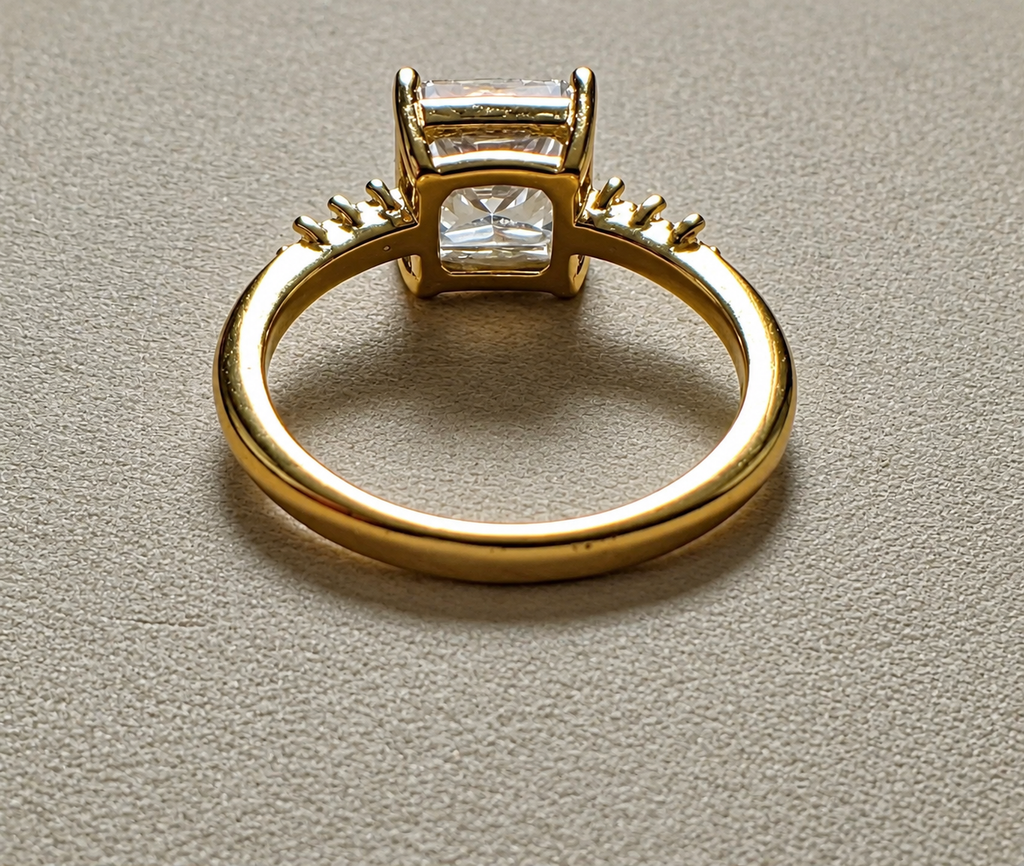 Radiant Cushion-Cut Solitaire Ring Size 7