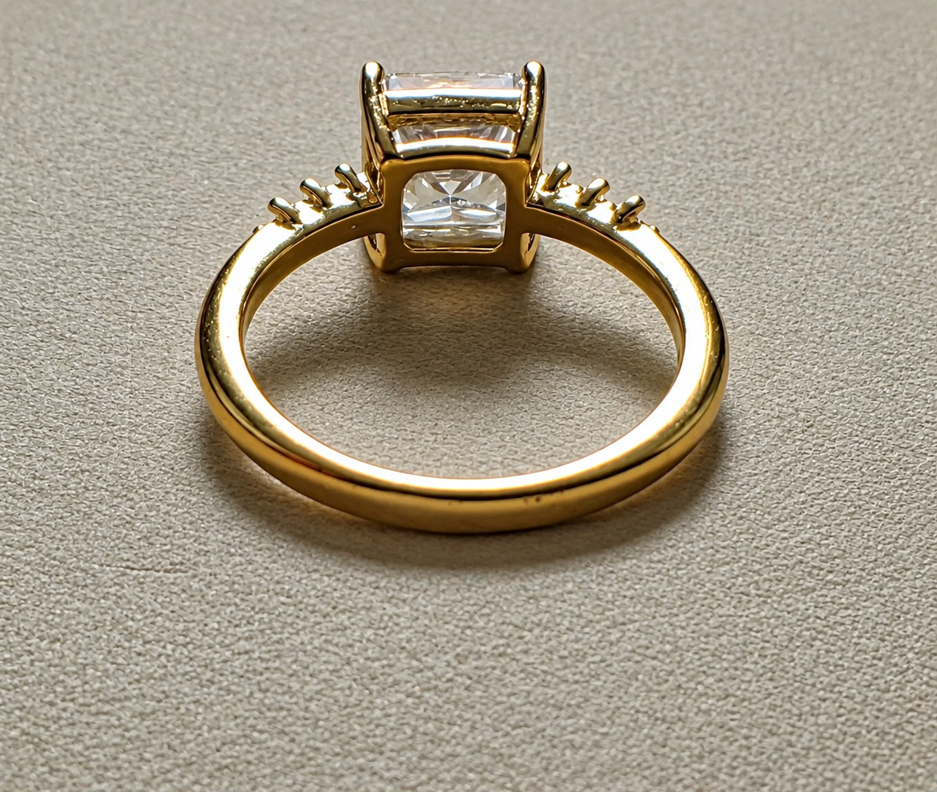 Radiant Cushion-Cut Solitaire Ring Size 7